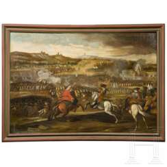 Schlachtenszene aus dem Spanischen Erbfolgekrieg, 18. Jahrhundert