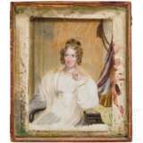 Henry Collen (1797 – 1879) zugeschrieben Portrait-Miniatur der Annette von Droste-Hülshoff, um 1829 - Foto 3