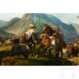 Italienische Landschaft mit Viehhirten, Italien, 2. Hälfte 19. Jahrhundert - photo 4