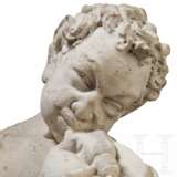Klassizistische Skulptur eines musizierenden Satyrs mit Knaben, Italien, 19. Jahrhundert - photo 4