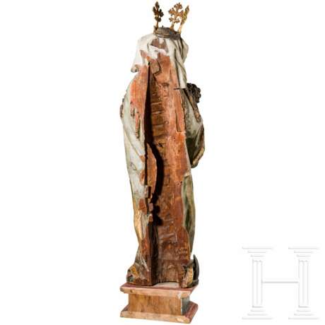 Spätgotische Madonna im Stil von um 1480, Tirol, um 1900 - Foto 2