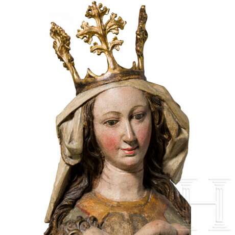 Spätgotische Madonna im Stil von um 1480, Tirol, um 1900 - Foto 5