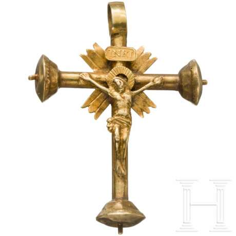 Goldener Kreuzanhänger, süddeutsch, um 1520 - photo 1