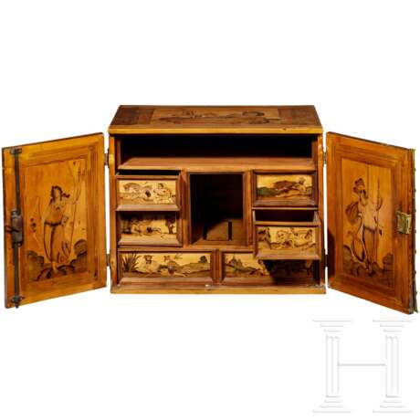 Kabinettkästchen mit Marketeriedekor, süddeutsch, wohl Innsbruck, um 1620 - Foto 4