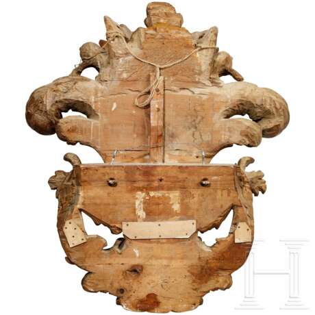 Großes, geschnitztes Barock-Wappen, Frankreich, um 1700 - фото 2