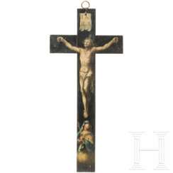 Bemaltes Kruzifix, süddeutsch, um 1700