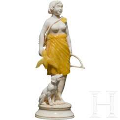 Elfenbeinfigur der Diana, deutsch, 20. Jahrhundert