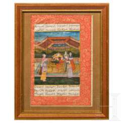 Miniatur aus dem Shahname, Nordindien, 2. Hälfte 19. Jahrhundert