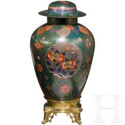 Cloisonné-Vase, Japan, Meiji-Periode