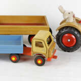 Holztraktor u. LKW mit Anhänger - photo 1