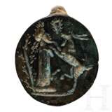 Bronzener Siegelring mit mythologischer Szene, römisch, 1. - 2. Jahrhundert - фото 3