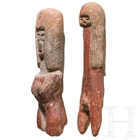 Ein Paar Kleinterrakotten, Valdivia-Kultur, Eucador, 2500 – 2000 vor Christus - фото 3