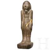 Ägyptisierende Skulptur eines Schreitenden, rötlicher Granit - Foto 1