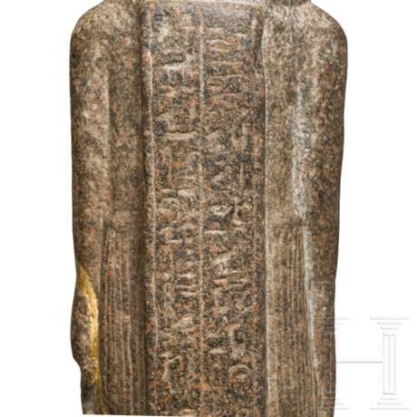 Ägyptisierende Skulptur eines Schreitenden, rötlicher Granit - Foto 10