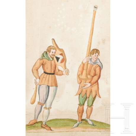 Fünf Grafiken aus einem Turnierbuch, süddeutsch, 1. Hälfte 16. Jahrhundert - photo 6