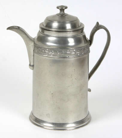 Biedermeier Kaffeekanne um 1840 - Foto 1
