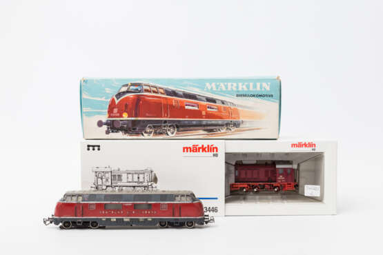 MÄRKLIN zwei Dieselloks 3446/3021, Spur H0, - photo 1