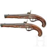 Ein Paar Perkussionspistolen mit feinem Eisenschnitt, süddeutsch, um 1780 - Foto 3