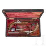 Ein Paar Perkussionspistolen im Kasten, Geerinckx in Paris, um 1850 - Foto 3