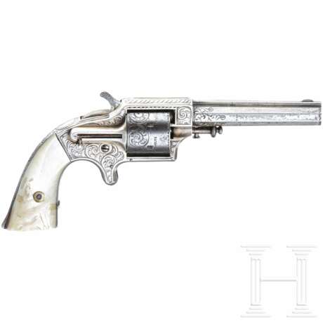 Revolver, Eagle Arms Co. New York, Nimschke engraving - photo 2