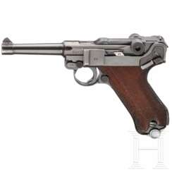 Pistole 08, Mauser, Code "S/42 - 1937", mit Koffertasche