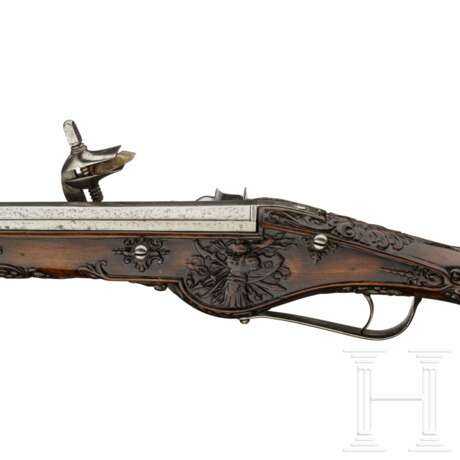 Lange Radschlosspistole mit automatischem Sicherheitssystem, Ferlach/A, um 1640-50 - Foto 7
