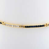 Armband m. Saphir u. Diamantcarrés - photo 3