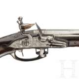 Seltene Steinschloss-Hinterlader-Pistole, System "La Chaumette", Brion in Paris, um 1720/30 - Foto 4