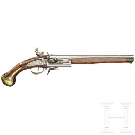Dreischüssiger Steinschloss-Revolver, deutsch/flämisch, um 1730 - photo 2