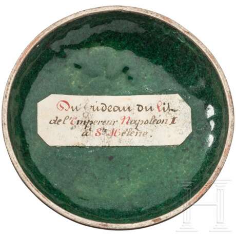 Napoleon I.- Fragment des Bettvorhanges in St. Helena - Foto 2