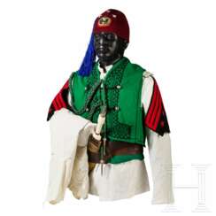 Uniformensemble für einen Sciumbasci der italienischen Kolonial-Kavallerie, vor 1946
