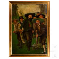 Großformatiges Gemälde Andreas Hofers, deutsch, 19. Jahrhundert
