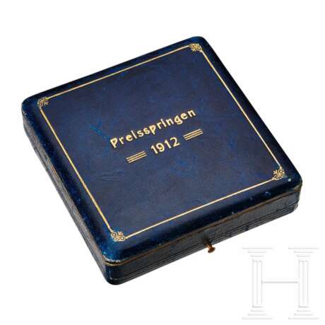 A Silver Trophy Cigarette Case for Horse Jumping - photo 2