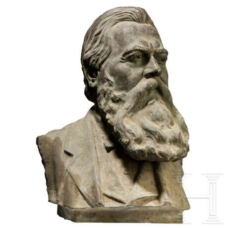 Überlebensgroße Bronzebüste von Friedrich Engels - фото 1