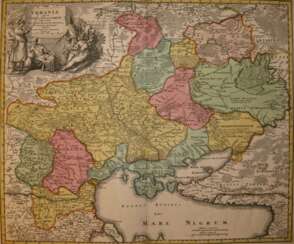 Carte de l'Ukraine au XVIIIE siècle..