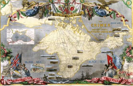 Карта Крыма времен Крымской войны - фото 1