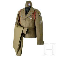 Uniformensemble für einen Medical Sergeant der 101st Airborne Division, um 1940