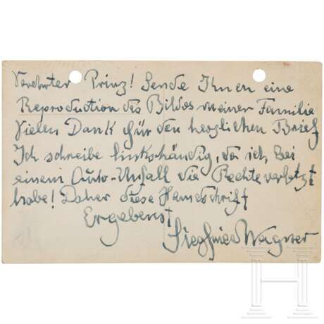 Prinz Alfons von Bayern - Fotoalbum der Familie Wagner und der Bayreuther Festspielkünstler, 1900-30, mit zahlreichen Signaturen - фото 3