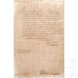 König Friedrich II. von Preußen - eigenhändig signierter Brief an König Karl V. beider Sizilien vom 26.6.1752 mit Gegenzeichnung der Minister von Podewils und von Finckenstein - Foto 1