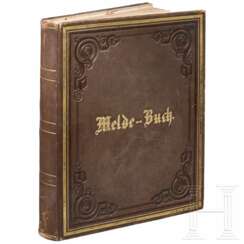 Prinz Carl von Preußen (1801 - 1883) – Melde-Buch, datiert 1858 - 1860