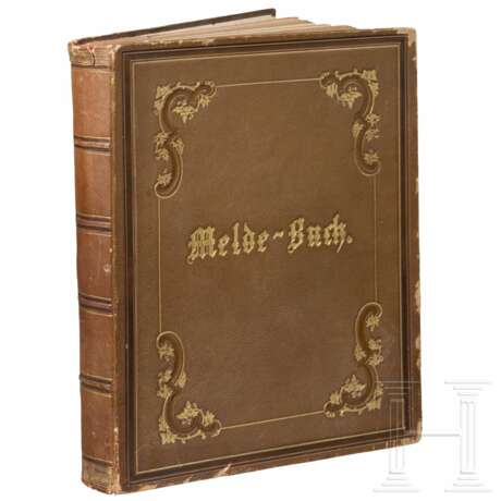 Prinz Carl von Preußen (1801 - 1883) – Melde-Buch, datiert 1870 - 1872 - Foto 1