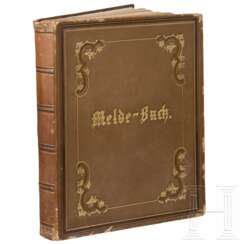 Prinz Carl von Preußen (1801 - 1883) – Melde-Buch, datiert 1870 - 1872