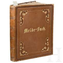 Prinz Carl von Preußen (1801 - 1883) – Melde-Buch, datiert 1873 - 1875 