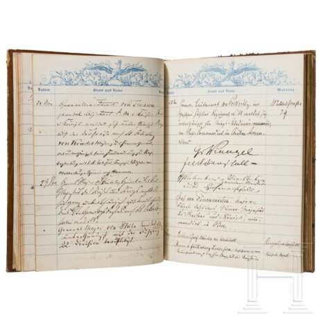 Prinz Carl von Preußen (1801 - 1883) – Melde-Buch, datiert 1873 - 1875 - photo 3