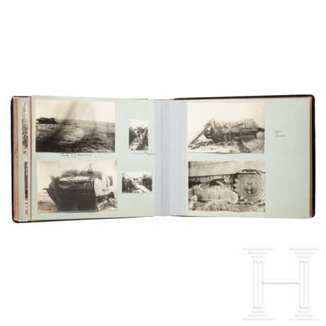 Vier beschriftete Fotoalben, 1. Weltkrieg (Offizier im IR 368) - Foto 9