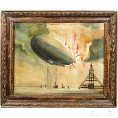 Gemälde der Hindenburg-Katastrophe