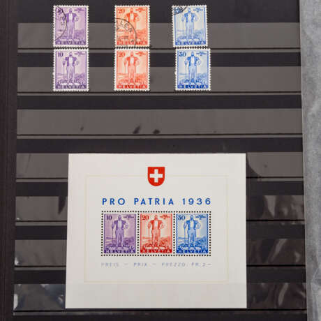 Schweiz - Sammlung Pro Patria und Pro Juventute ab 1912, - Foto 5