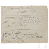 Hans Frank - drei handschriftliche Notizen an seinen Anwalt Alfred Seidl aus dem Nürnberger Prozess gegen die Hauptkriegsverbrecher - фото 2