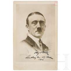 Willi Briemann jr. - autographed Hitler postcard from the Landsberg fortress prison