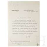 Schreiben Hitlers über die Ernennung Görings zum Beauftragten des dritten Vierjahresplans vom 20. September 1940 (11) - Foto 1